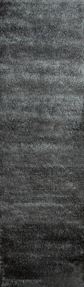 Momeni Luster Shag LS-01 Carbon Area Rug Runner