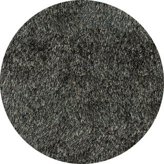 Momeni Luster Shag LS-01 Carbon Area Rug Room Scene