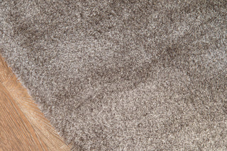 Momeni Luster Shag LS-01 Grey Area Rug Closeup