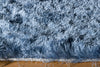 Momeni Luster Shag LS-01 Light Blue Area Rug Closeup