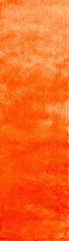 Momeni Luster Shag LS-01 Tangerine Area Rug Runner