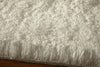 Momeni Luster Shag LS-01 White Area Rug Closeup