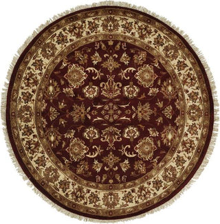 Kalaty Lateef LT-801 Aubergine/Ivory Area Rug Round