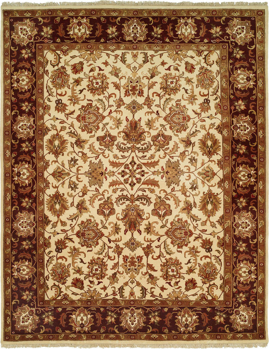 Kalaty Lateef LT-803 Ivory/Burgundy Area Rug main image