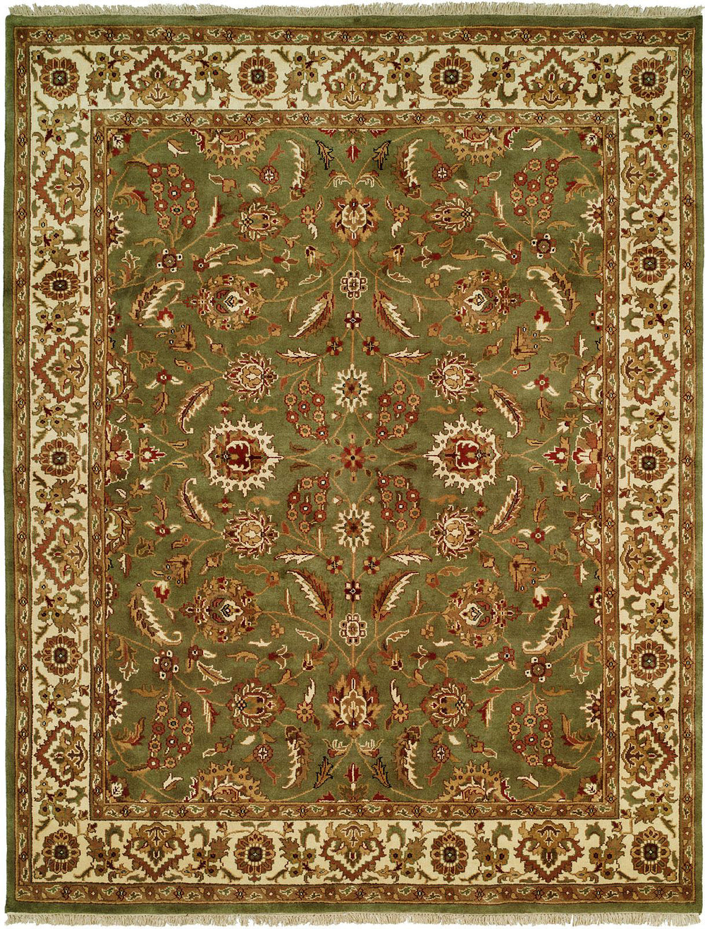 Kalaty Lateef LT-807 Green/Ivory Area Rug