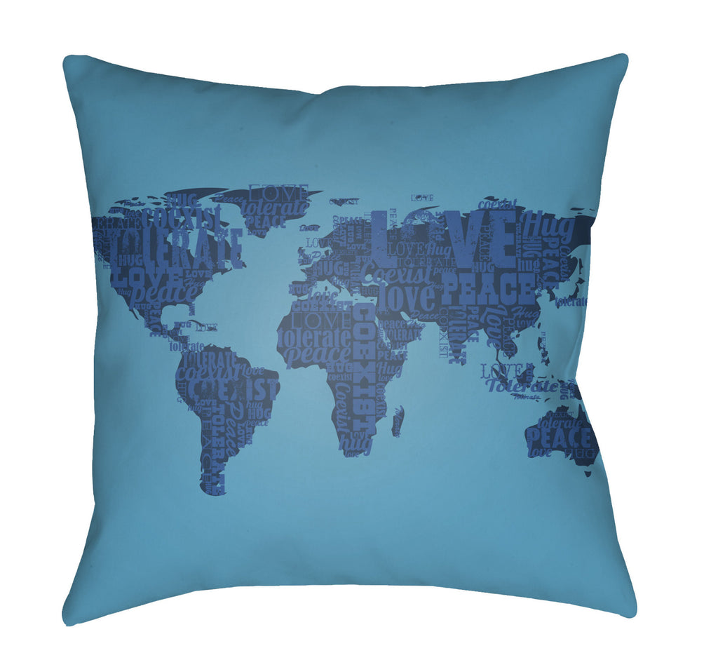 Artistic Weavers Litchfield Global Aqua/Navy Blue main image