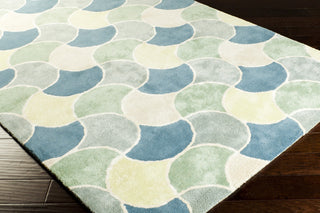 Surya Lighthouse LTH-7000 Mint Hand Tufted Area Rug 5x8 Corner