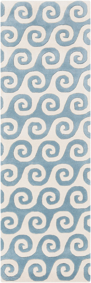 Surya Lighthouse LTH-7007 Teal Area Rug 2'6'' x 8' Runner