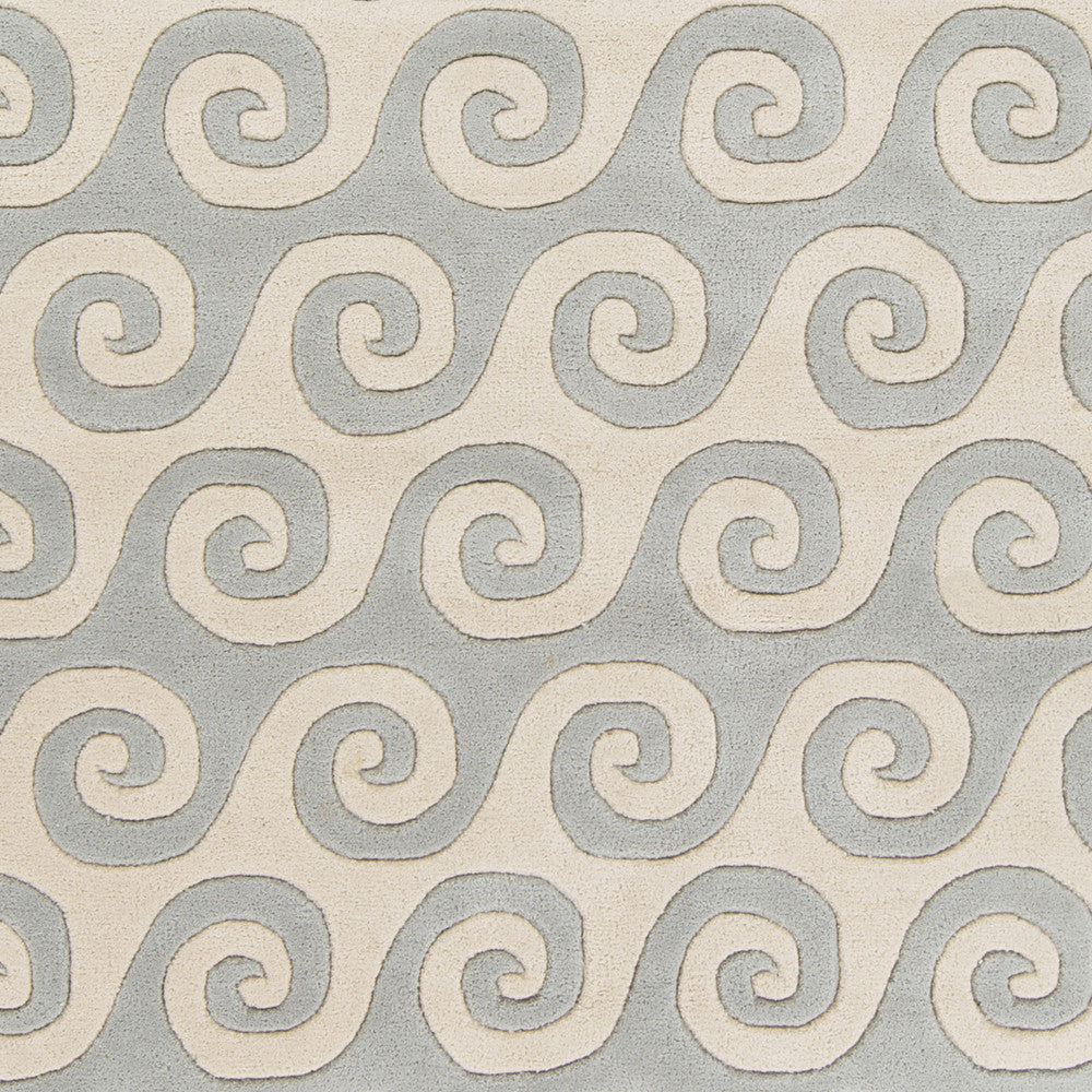 Surya Lighthouse LTH-7009 Light Gray Hand Tufted Area Rug Sample Swatch