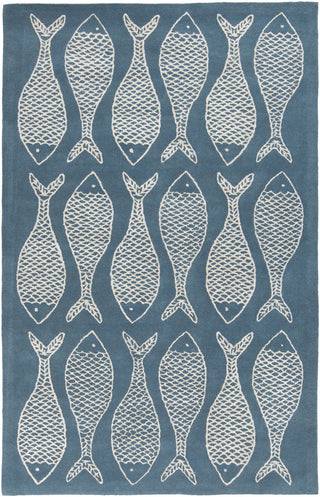 Surya Lighthouse LTH-7028 Teal Area Rug 5' x 8'