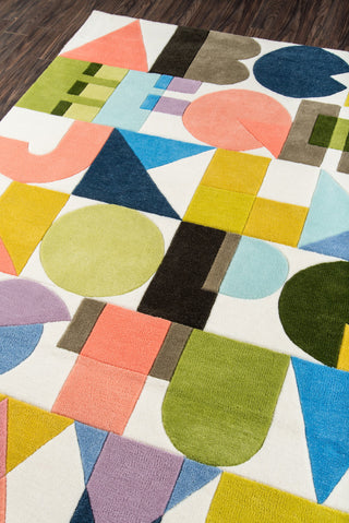 Momeni Lulu LUL-3 Multi Area Rug by Novogratz Closeup