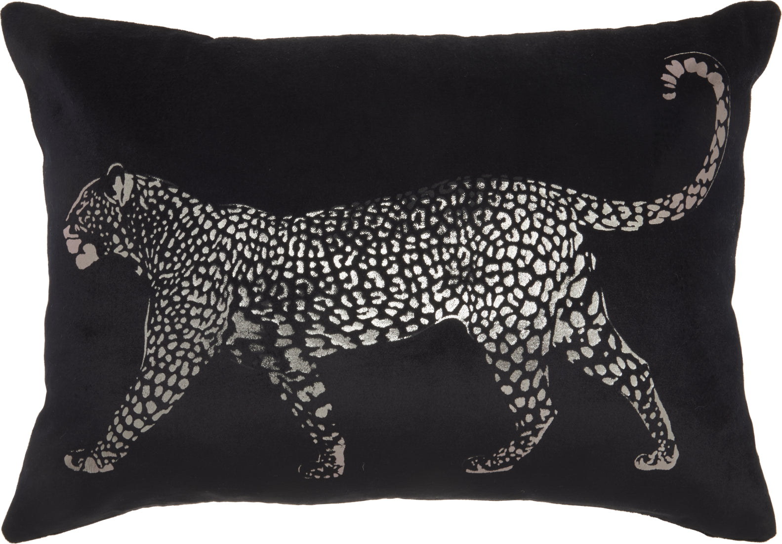 Nourison Luminescence Metallic Leopard Black by Mina Victory main image