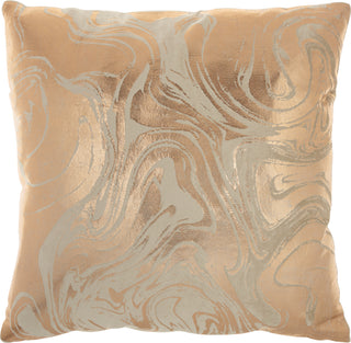 Nourison Luminescence Metallic Marble Rose Gold by Mina Victory main image