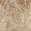 Nourison Luminescence Metallic Marble Rose Gold by Mina Victory 