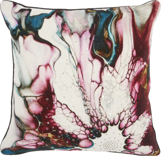 Nourison Luminescence Watercolor Flower Multicolor by Mina Victory main image