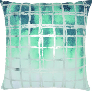 Luminescence METALLIC GRID Celadon by Nourison 