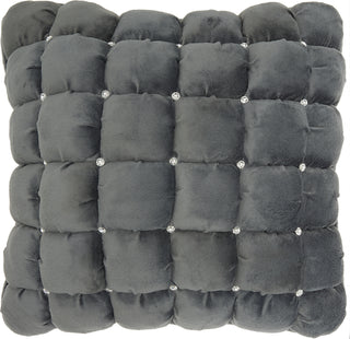 Nourison Luminescence Quilted Swarovski Dark Grey by Mina Victory main image