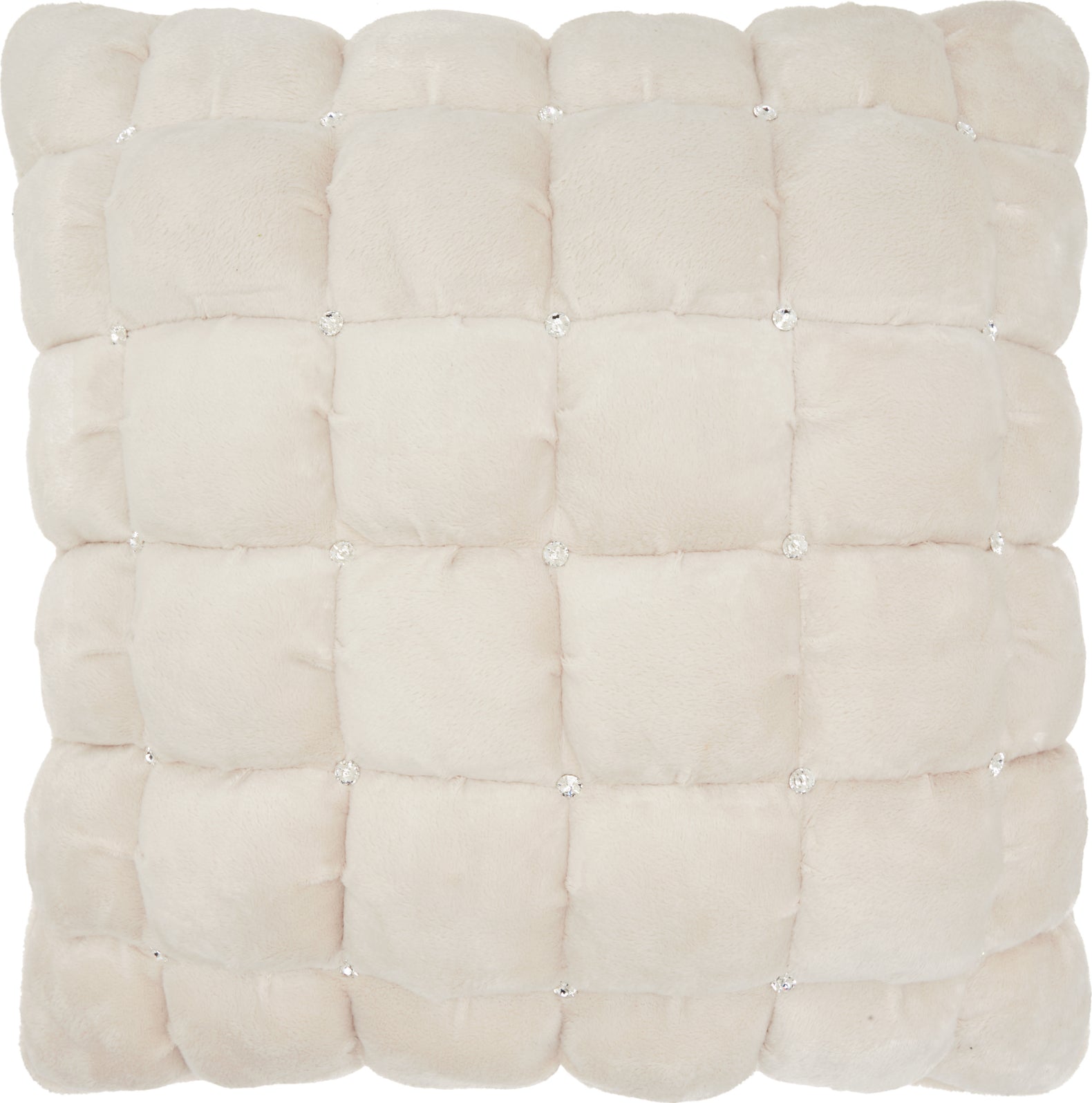Nourison Luminescence Quilted Swarovski Ivory by Mina Victory main image