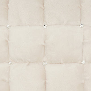 Nourison Luminescence Quilted Swarovski Ivory by Mina Victory 