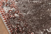 Momeni Luxe LX-13 Rust Area Rug Closeup