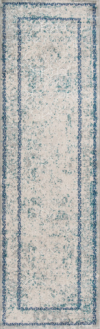 Momeni Luxe LX-14 Blue Area Rug Runner