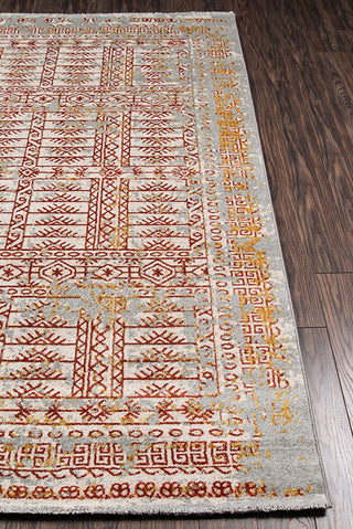 Momeni Luxe LX-15 Rust Area Rug Detail Shot