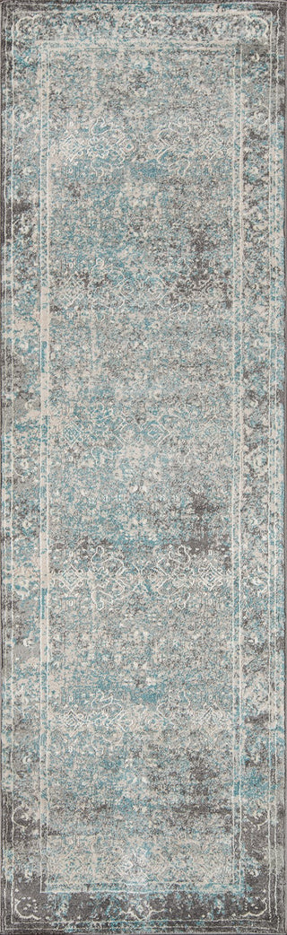 Momeni Luxe LX-16 Turquoise Area Rug Runner