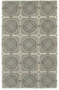 LR Resources Luxor 03850 Smoke Blue Area Rug 3'6'' X 5'6''