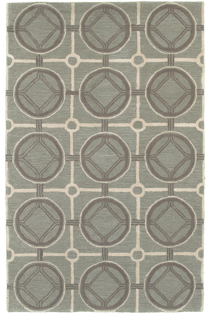 LR Resources Luxor 03850 Smoke Blue Area Rug 3'6'' X 5'6''