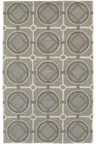 LR Resources Luxor 03850 Smoke Blue Hand Tufted Area Rug 5' X 7'9''