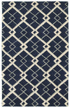LR Resources Luxor 03851 Navy Hand Tufted Area Rug 5' X 7'9''