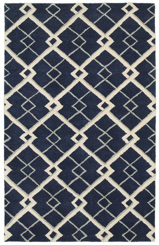 LR Resources Luxor 03851 Navy Area Rug 8' X 10'