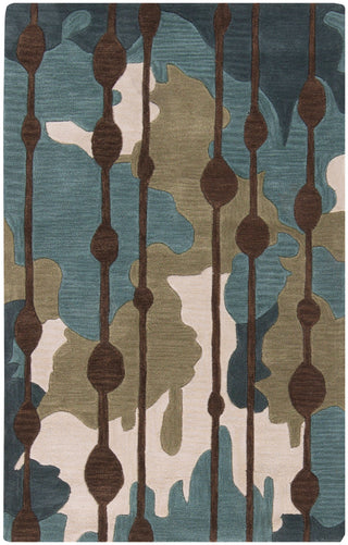 Surya Lava LVA-8009 Teal Area Rug 3'3'' x 5'3''