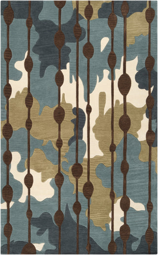 Surya Lava LVA-8009 Teal Area Rug 5' x 7'6''