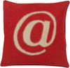 Surya Linen Text Where it's at LX-002 Pillow 18 X 18 X 4 Down filled