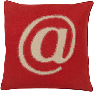 Surya Linen Text Where it's at LX-002 Pillow 20 X 20 X 5 Down filled