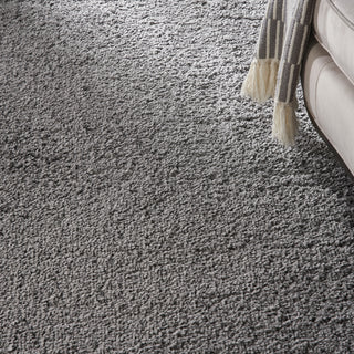 Nourison Luxurious Shag LXR05 Grey Area Rug Main Image