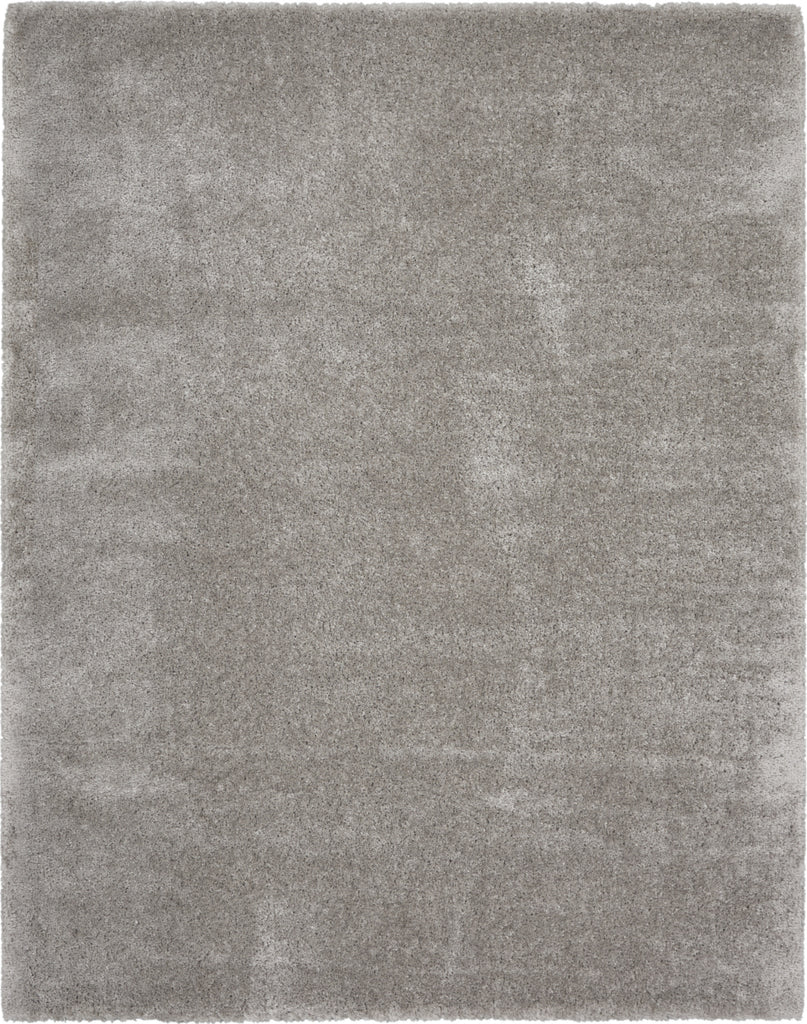 Nourison Luxurious Shag LXR05 Silver Area Rug main image