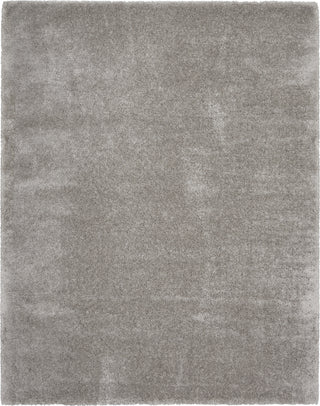 Nourison Luxurious Shag LXR05 Silver Area Rug main image