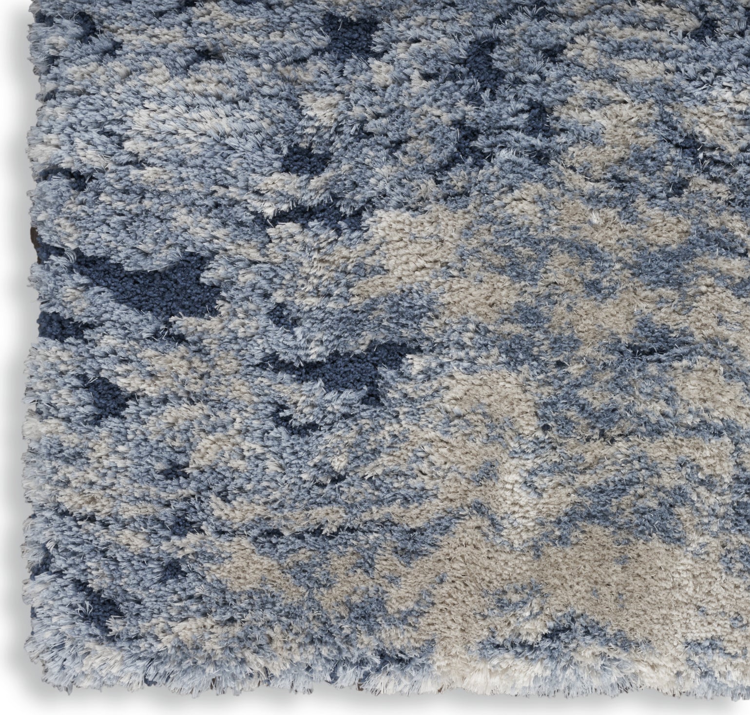 Nourison Luxurious Shag LXR06 Light Blue Area Rug – Incredible Rugs and ...