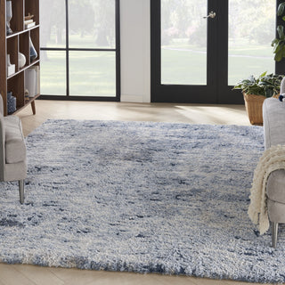 Nourison Luxurious Shag LXR06 Light Blue Area Rug Main Image