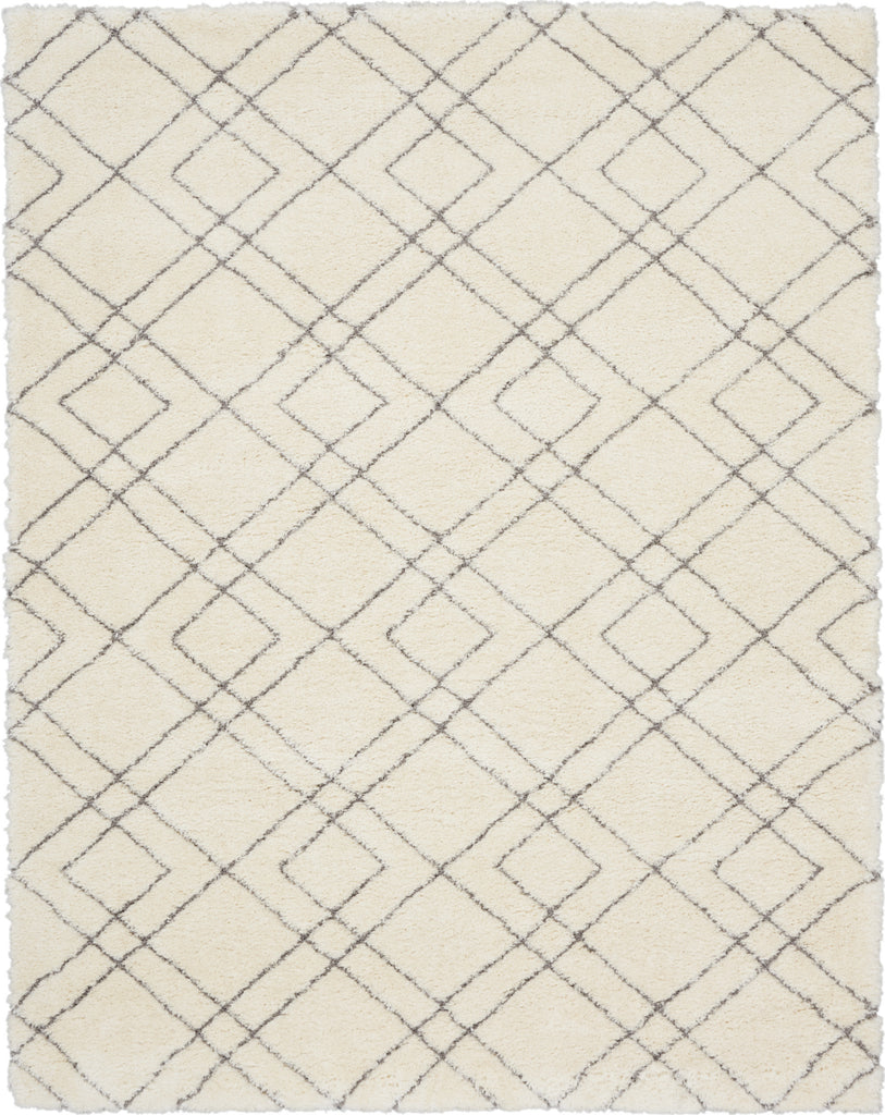 Nourison Luxurious Shag LXR07 Ivory Area Rug main image