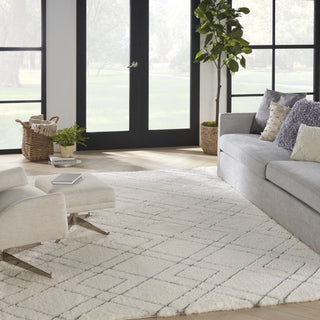 Nourison Luxurious Shag LXR07 Ivory Area Rug Main Image