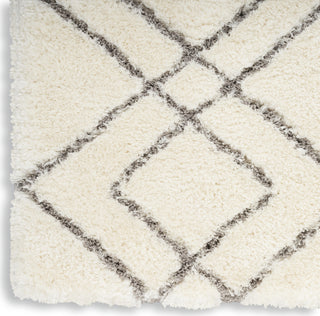 Nourison Luxurious Shag LXR07 Ivory Area Rug Main Image