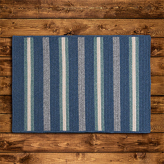 Colonial Mills Salisbury LY59 Denim Area Rug On Wood 