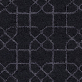 Surya Lydia LYD-6007 Black Hand Knotted Area Rug Sample Swatch