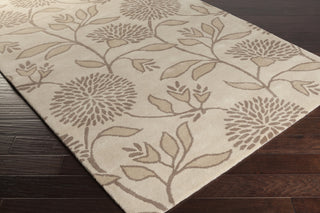 Surya Lyon LYN-3003 Taupe Hand Tufted Area Rug by Florence de Dampierre 5x8 Corner