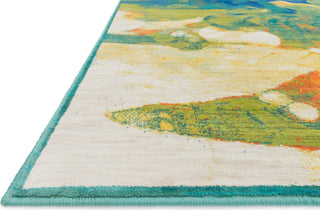 Loloi Lyon HLZ05 Tropical Island Area Rug Corner Shot Feature