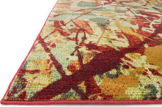 Loloi Lyon HLZ07 Red / Multi Area Rug Corner Shot