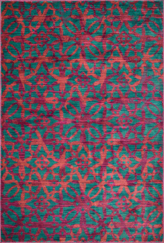 Loloi Lyon HLZ09 Dark Teal / Multi Area Rug main image